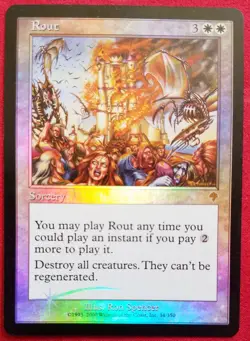 MtG foil Rout (#34) +1 - LP - Invasion - NEXT DAY SHIPPING! - Image 1