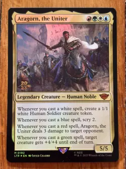 Aragorn, the Uniter - Lord of the Rings - MTG - FOIL - 0192 - Image 1