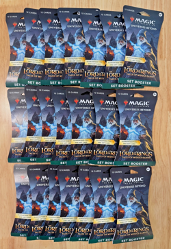 MTG The Lord of the Rings: Tales of Middle-Earth Sleeved Set Booster 21 Pack Lot - Image 1