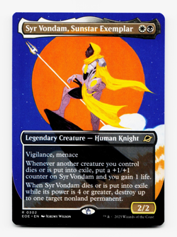 Syr Vondam, Sunstar Exemplar (Borderless) - Edge of Eternities - MTG NM/M 💀⚪ - Image 1