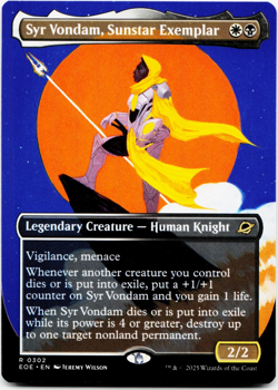 Syr Vondam, Sunstar Exemplar (Borderless) - Edge of Eternities - MTG NM/M 💀⚪ - Image 3
