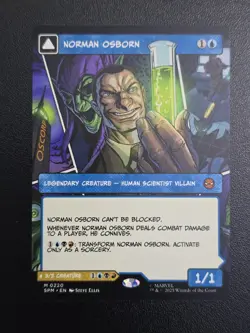 MTG Marvel's Spider-Man Norman Osborn Green Goblin (Borderless) M 0220 Non Foil - Image 1