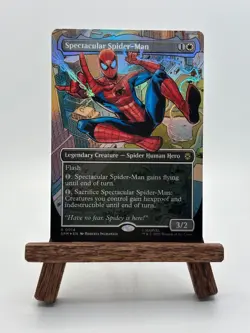 Spectacular Spider-Man (Borderless) Foil Rare-SPM 0014 MTG Magic The Gathering - Image 1