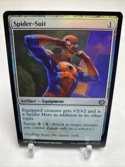 Spider-Suit Marvel's Spider-Man Foil #176 Mint / NM - Image 1