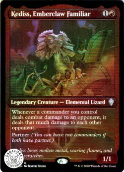 MTG Kediss, Emberclaw Familiar (Foil Etch) (573) | NM | Commander Legends {CMR} - Image 1
