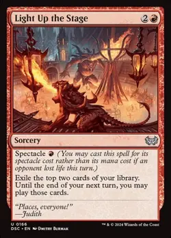 1x Light Up the Stage NM Eng MTG - Duskmourn Commander - Image 1