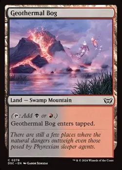 1x Geothermal Bog NM Eng MTG - Duskmourn Commander - Image 1