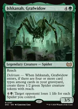 1x Ishkanah, Grafwidow NM Eng MTG - Duskmourn Commander - Image 1