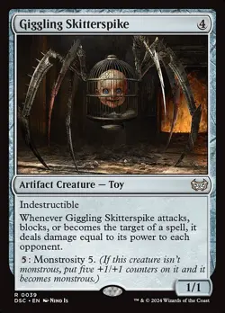 1x Giggling Skitterspike NM Eng MTG - Duskmourn Commander - Image 1