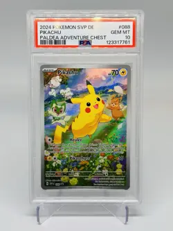 Pikachu PSA 10 .DE - SVP 088 SV Black Star Promo Pokemon Karte German - Image 1