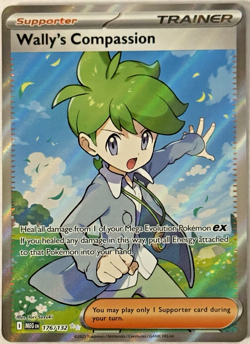 Wally's Compassion Mega Evolution 176/132 Full Art 2025 Pokemon TCG Near Mint - Image 1