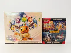 Pokemon TCG Prismatic Evolutions ETB + Surging Sparks Booster Bundle - Image 1