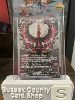 Moltres V 177/198 Full Art - Pokemon TCG Chilling Reign Ultra Rare Holo NM - Image 1