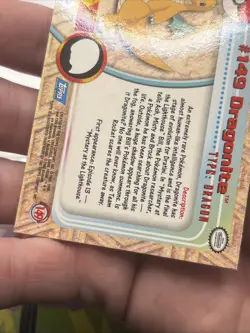 2000 Topps Pokemon TV Animation Edition Series 3 Dragonite #149 - Image 5