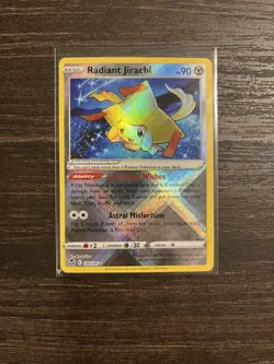 RADIANT JIRACHI 120/195 POKEMON SILVER TEMPEST HOLO RARE - Image 1