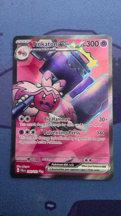 Pokemon TCG Tinkaton EX Full Art Scarlet & Violet Paldea Evolved Card 240/193 - Image 1