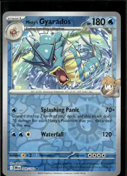 Pokemon Misty’s Gyarados 049/182 Destined Rivals Reverse Holo Rare 2 Card Lot - Image 1