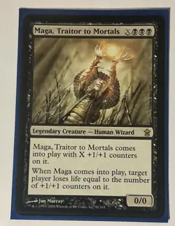 Maga, Traitor to Mortals Saviors of Kamigawa NM Black Rare MAGIC CARD ABUGames - Image 1