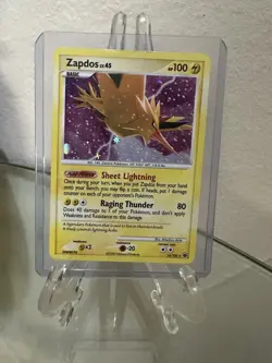Pokemon TCG Zapdos Majestic Dawn Holo Rare Card 14/100 LP - Image 1