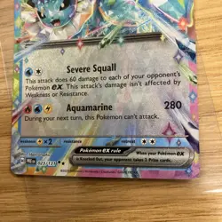 Pokemon Card TCG Vaporeon EX Prismatic Evolutions 023/131 NM/M Condition - Image 5
