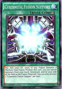 Cybernetic Fusion Support CROS-EN092 Yu-Gi-Oh! Card Light Play 1st Edition - Image 1