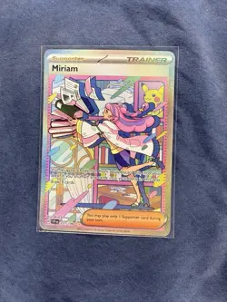 Pokemon TCG Miriam Scarlet & Violet Holo Special Trainer Card 251/198 Base Set - Image 1