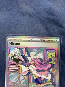 Pokemon TCG Miriam Scarlet & Violet Holo Special Trainer Card 251/198 Base Set - Image 2