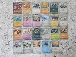 Pokemon 23 Card Lot - 1 EX, 1 V, and 21 Reverse Holos - Image 1