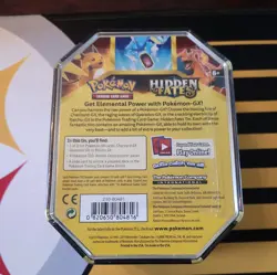 Pokemon TCG Hidden Fates Charizard GX Tin Trading Card Game Set New Sealed Unit! - Image 2