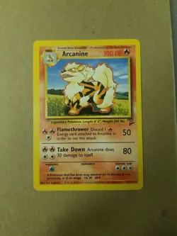 ARCANINE 33/130 - VINTAGE WOTC Pokemon Card - BASE SET 2 - NM/M - Image 1