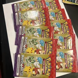 10x McDonalds 2023 Pokemon Match Battle Promo Sealed Booster Card Packs - Image 2