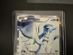 Reshiram Full Art 113/114 Pokemon Card Black & White Near Mint Minus (NM-) - Image 2