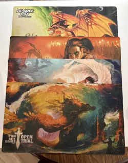 MTG Magic The Gathering Playmats Lot Of 4 - Image 1