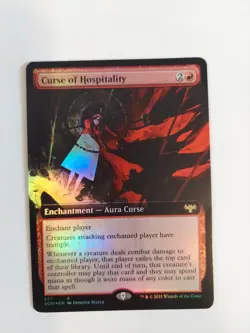 Curse of Hospitality (Extended Art) Innistrad: Crimson Vow Foil - Image 1