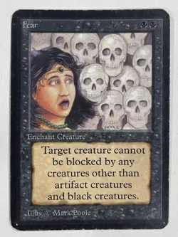 Fear Alpha MP Moderate Play MTG Magic The Gathering - Image 1