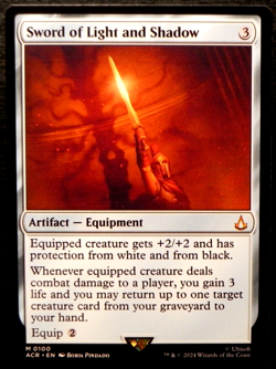 MTG Assassin's Creed 0100 Sword of Light and Shadow Artifact Equipment MYTHIC - Image 1