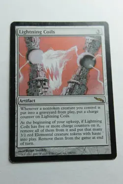 MTG Lightning Coils x1- -Mirrodin-Lightly Played - Image 1
