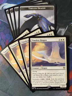 Timeless Dragon x 4 w/ Tokens | 7% Off 2+ | Aetherdrift | NM | MTG - Image 1