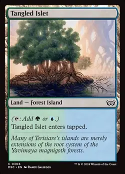 1x Tangled Islet NM Eng MTG - Duskmourn Commander - Image 1