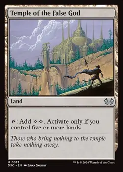 1x Temple of the False God NM Eng MTG - Duskmourn Commander - Image 1