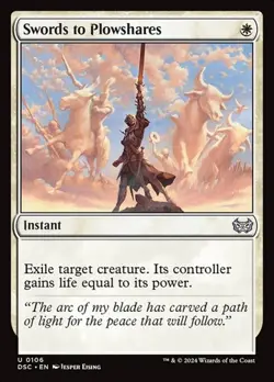 1x Swords to Plowshares NM Eng MTG - Duskmourn Commander - Image 1