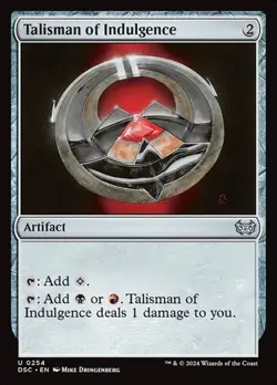 1x Talisman of Indulgence NM Eng MTG - Duskmourn Commander - Image 1