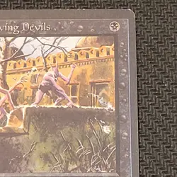 MTG Stone-Throwing "Devils" Magic the Gathering TCG Arabian Nights Dark LP - Image 3