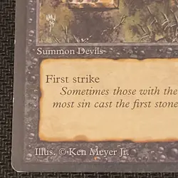 MTG Stone-Throwing "Devils" Magic the Gathering TCG Arabian Nights Dark LP - Image 4