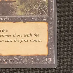 MTG Stone-Throwing "Devils" Magic the Gathering TCG Arabian Nights Dark LP - Image 5