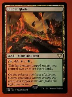 MTG, EDGE OF ETERNITIES * CINDER GLADE* #0154, RARE, REGULAR, EOC - Image 1