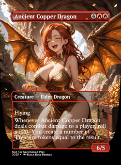 Ancient Copper Dragon - MTG Anime Custom - Playtest - Image 1