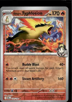 Pokemon Ethan’s Typhlosion 034/182 Destined Rivals Reverse Holo Rare - Image 1