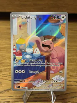 Pokemon TCG Lickitung Illustration Temporal Forces 180/162 - Image 1