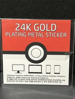CHARIZARD 24k Gold Plated Pokemon Sticker - Image 2